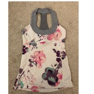 Lululemon Floral Racerback Tank Size 6